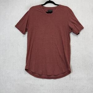 Goodlife Shirt Mens Large Red V Neck Tri Blend Tee Made USA Lightweight Basic